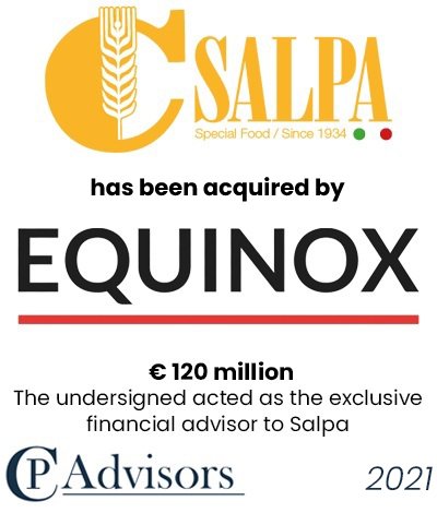CP Advisors advised the shareholders of Salpa Special Food, the world leading producer of ice cream cookies, chocolate decorations, covers, toppings and cookie dough, on the sale to Equinox private equity.