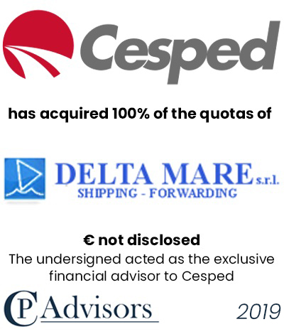 CP Advisors advised Cesped on the acquisition of Delta Mare S.r.l.