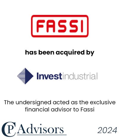 CP Advisors advised the shareholders of Gruppo Fassi, a global leading producer of lifting technologies and systems, in the sale to the private equity Investindustrial