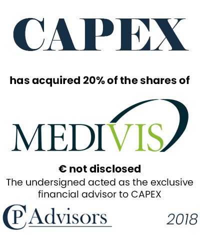 CP Advisors assisted Capex in the acquisition of a minority stake in Medivis and For Health Pharma