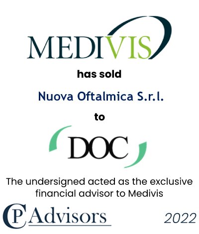 CP Advisors advised the shareholders of Medivis, owner of Nuova Oftalmica S.r.l, a leading pharmaceutical player active in the ophthalmic sector, on the sale to DOC Generici